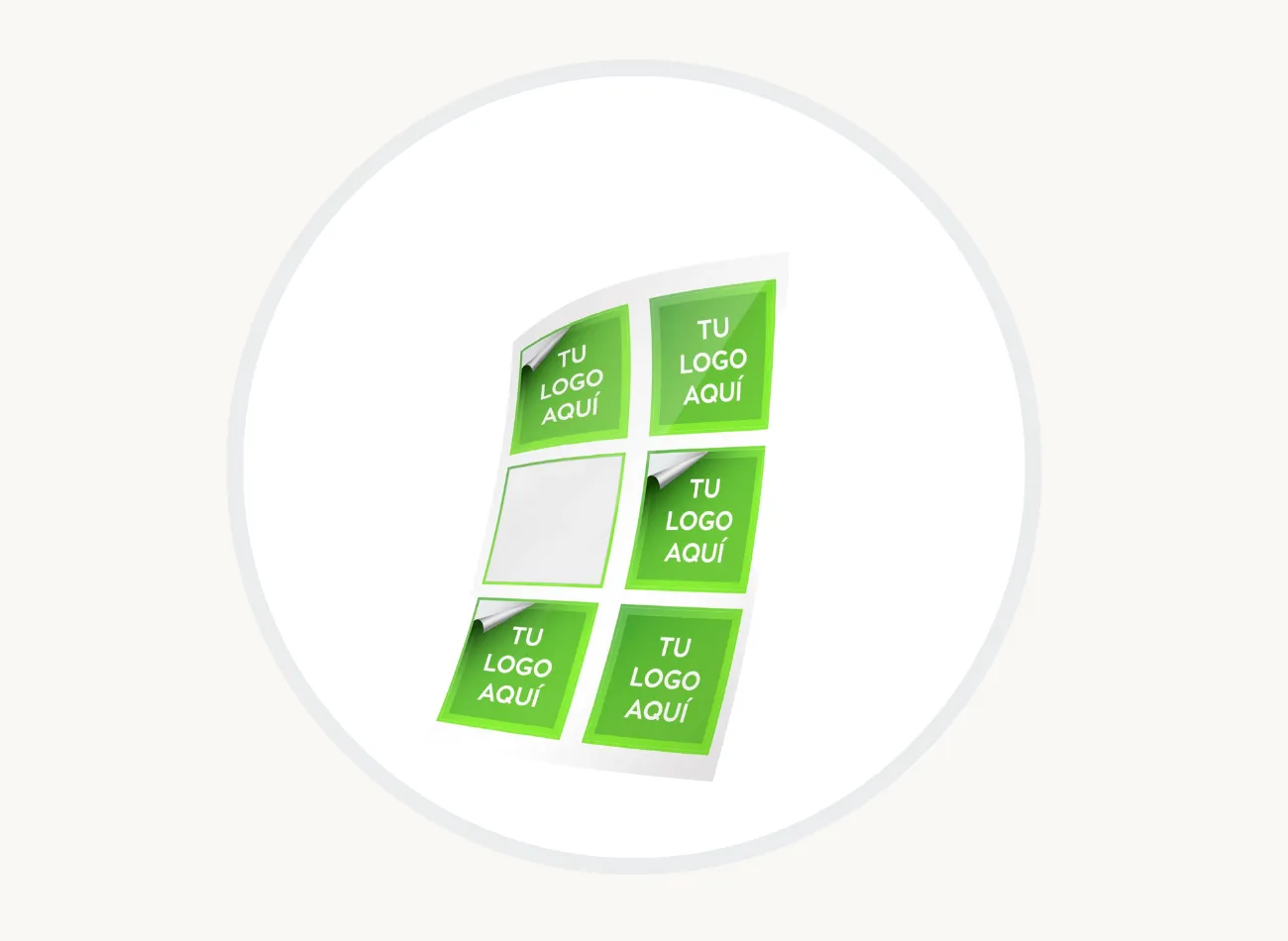 Stickers Personalizados (5 x 5 cm) - Cajas y empaques en Quito Ecuador