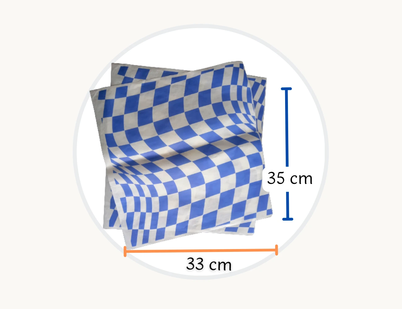 Papel Antigrasa para Alimentos - Modelo 3 (35 x 33 cm) - Cajas y empaques en Quito Ecuador